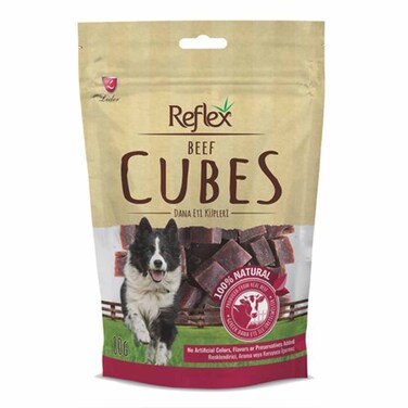 Reflex Dog Treat Beef Cube 80g