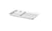 Plate with compartments, white31x19 cm