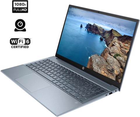 HP Newest Pavilion Laptop, 15.6&quot; Full HD Touchscreen, Intel Core i7-1255U Processor, 32GB RAM, 1TB SSD, Backlit Keyboard, HDMI, Wi-Fi 6, Webcam, Windows 11 Home, Blue