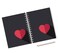 Loud Universe Hardcover Notebook Love Heart Valentine Spiral Notebook with Premium High Quality Paper A5 Size