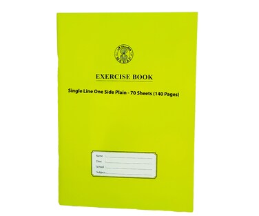 Buy EXERCISE BOOK SINGLE LINE ONE SIDE PLAIN A4 SIZE 70 SHEETS (140 ...