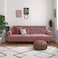 In House Nutella 2 In 1 Sofabed Linen Upholstered - Dark Pink