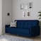 In House Leen 2 In 1 Sofabed Velvet Upholstered - Dark Blue