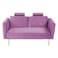 In House Rosela 2 In 1 Sofabed Velvet Upholstered - Light Purple