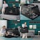 TEKNUM Portable Quick fold Playard &amp; Cot with Zipper Door &amp; Carry Bag - Midnight Black