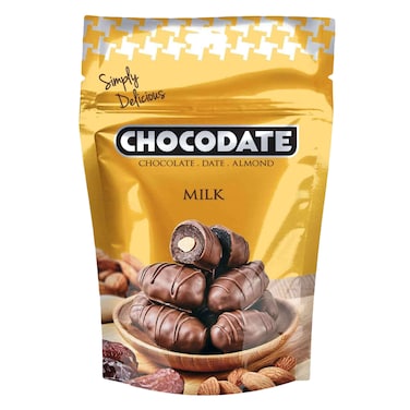 Chocodate Milk Chocolate Dates With Almonds 100g