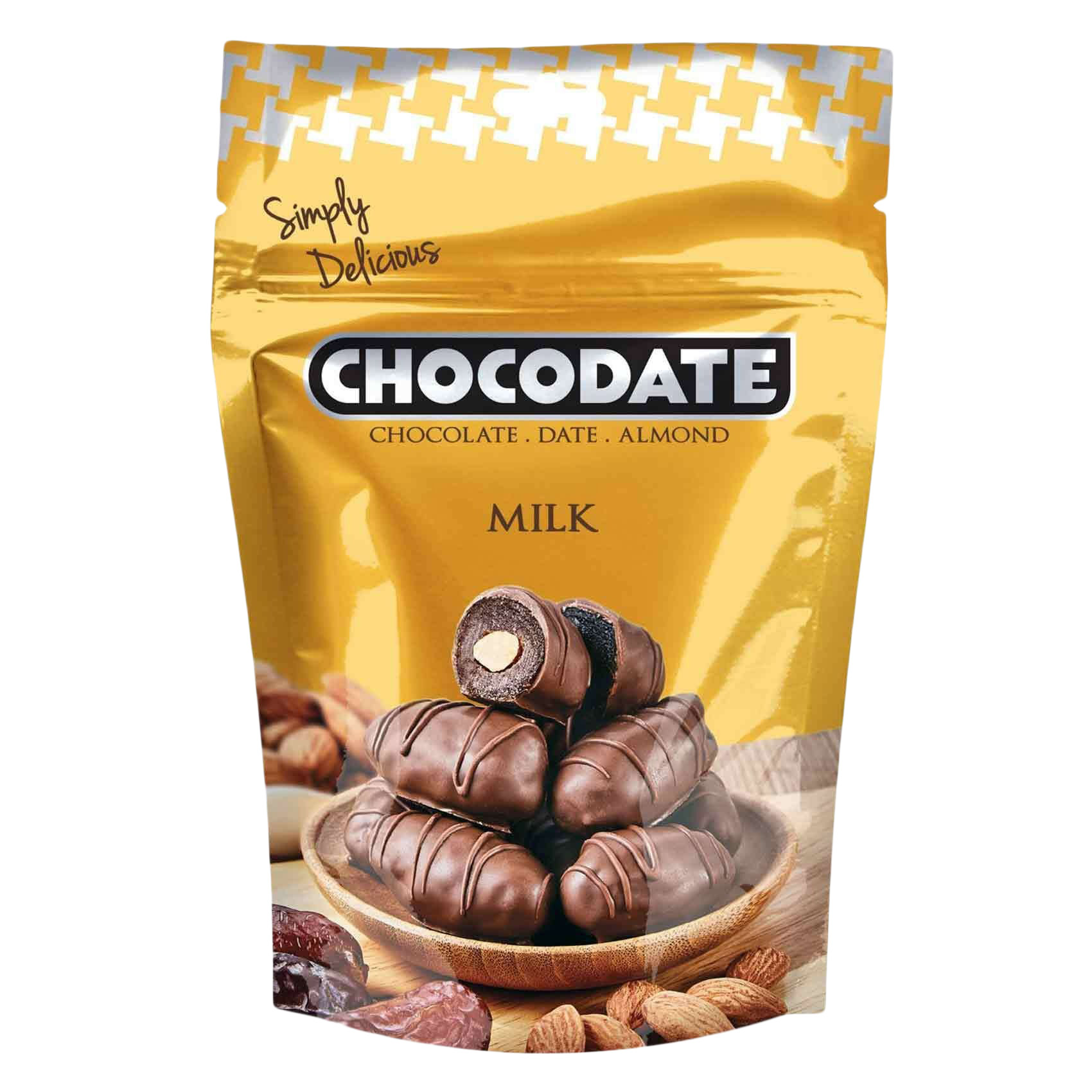 Chocodate Milk Chocolate Dates With Almonds 100g