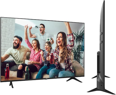 هايسينس 75 بوصة، UHD، تلفزيون ذكي، 75A6GE (2021، HDR 10/HLG، واي فاي (2.4 جيجا هرتز)، بلوتوث 5.0، DLNA HDCP إصدار H.265 Decoder)
