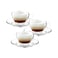 Ocean Caffe Latte Cup And Saucer Set Clear 260ml 6 PCS