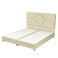 In House Cordoba Velvet Bed Frame - Single - 200x90 cm - Beige