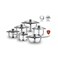 Schon Haus Stainless Steel Cookware Set of 12 pieces