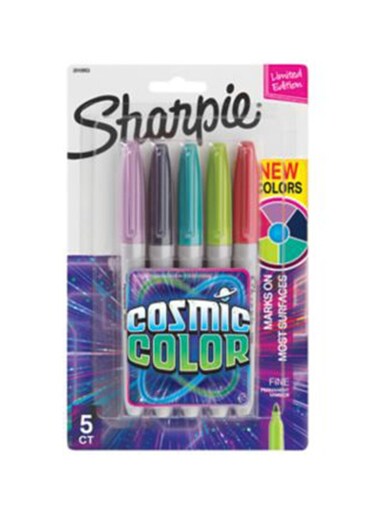 Buy Sharpie Permanent Markers Cosmic Color Fine Point Pack of 5 Online ...