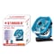 STARGOLD Rechargeable Clip Fan 8 Inch 6.6w AC/DC With LED Light
