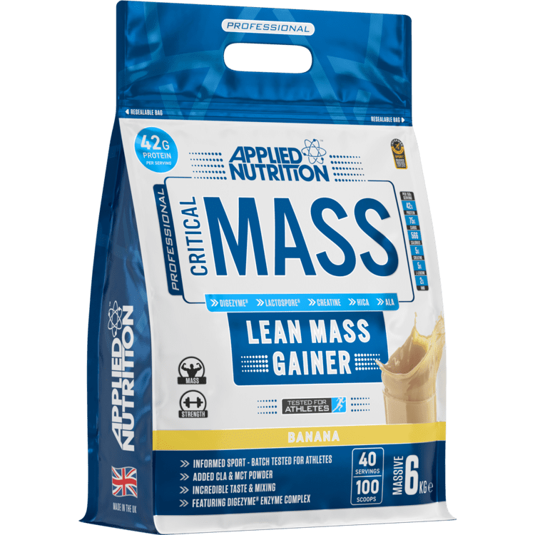 Applied Nutrition Critical Mass Lean Mass Gainz 6 Kg Banana