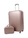 طقم حقائب سفر بعجلات مكون من 5 قطع ذهبي وردي