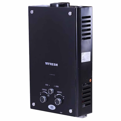 Fresh Gas Water Heater - 10 Liters - Crystal Black