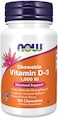 Now Supplements, Vitamin D-3 1000 Iu, 180 Chewables