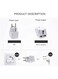 Wtrtr Universal Power Adapter Uk/Us/Au To Eu Travel Converter