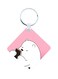 We Bare Bear Printed Keychain Pink/White