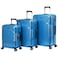 Eminent Hard Case Suitcase Trolley Luggage Set of 3 Polycarbonate Lightweight 4 Quiet Double Spinner Wheels Travel Bags With TSA Lock KJ84 Bright Blue