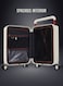 Wide Handle Cabin Luggage Trolley For Ultimate Fashion Travel Elegance White