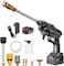 Abbasali Clarke High Pressure Washer, Electric Pressure Washer Gun, Portable Cordless High Power Cleaner, 24V Suitable For Washing Cars, Fences, Pool Siding, Patio Floors (Uk Based Brand)