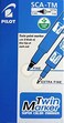 Pilot Twin Marker Blue Pack of 12 Pieces