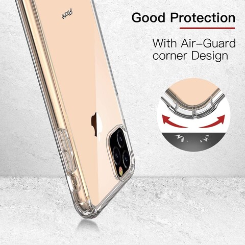 Generic Iphone 11 Pro Max 6.5, Case And Built-In Screen Protector, Clear Full Body Heavy Duty Protection