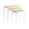 Home Box Cooper Nesting Table White Pack of 3