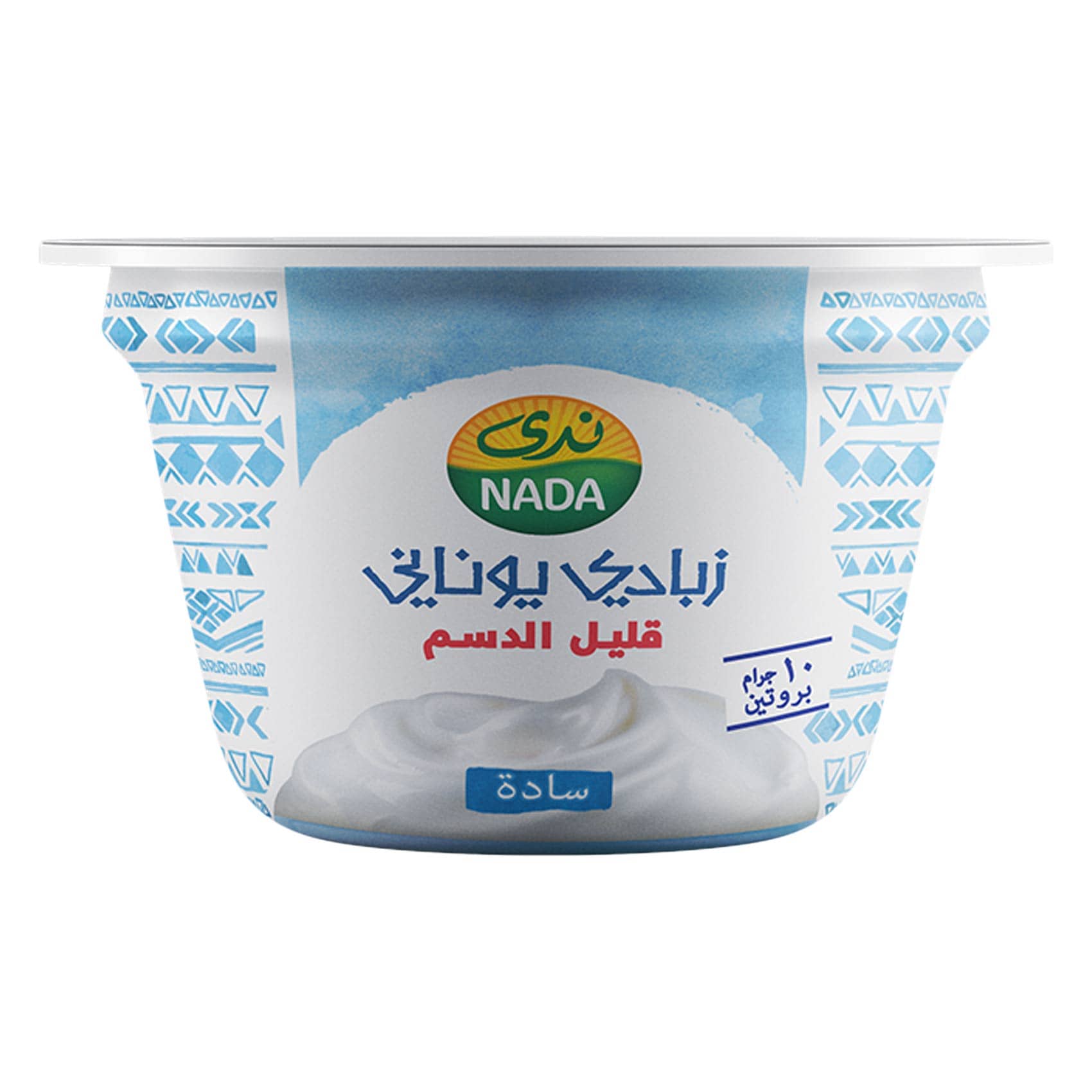 ندى زبادي يوناني سادة قليل الدسم 160 جرام