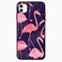 Theodor Apple iPhone 12 6.1 inch Case Flamingo Flexible Silicone