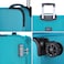 Eminent Expandable Luggage Trolley Bag Soft Suitcase for Unisex Travel Polyester Shell Lightweight with TSA lock Double Spinner Wheels E765SZ Carry On 20 Inch Green
