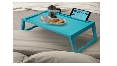 Bed tray, turquoise