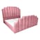 In House Taj Velvet Bed Frame - Queen - 200x140 cm - Light Pink