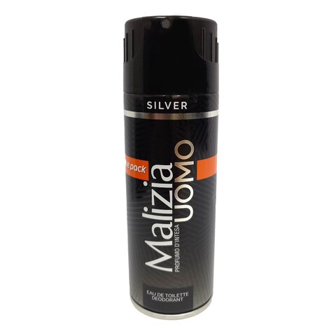 Malizia Deodorant Uomo SilverFor Men 150ML + 50ML Free