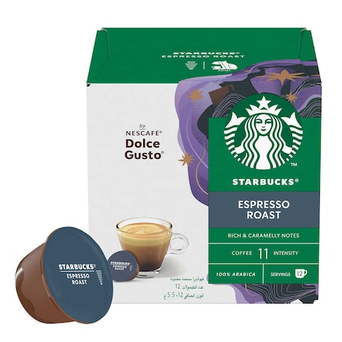 Starbucks Dolce Gusto Dark Espresso Roast Coffee 66g