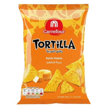 Carrefour Nacho Cheese Tortilla Chips 180G