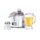 Anex Juicer Blender Grinder AG-180-GL White