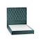 In House Madrid Velvet Bed Frame - Single - 200x120 cm - Turquoise