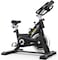 Body Builder Spin Bike, Belt Conveyor System, Adjustable Seat &amp; Handles, Magnetic Resistance, Durable Steel Construction, Compact &amp; Human-Powered, Bonus Phone Stand &amp; Storage