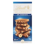 Buy Lindt Les Grandes Milk Hazelnut Chocolate Bar 150g in UAE