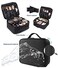 Roya Professional Make Up Train Case Cosmetic Box With Adjustable Dividers - Black(24X22X10Cm)