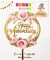 Party Time Round Floral Design Acrylic Golden Color Happy Anniversary Cake Topper for Anniversary Decoration/Happy Anniversary Cake Decoration Item - Cake Topper
