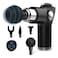 Gun Massager USB Fitness Electric Muscle Relax Massager Vibration Relaxation Mini Massage Gun (Black)