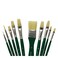 MONT BRUSH SET IN WALLET 11PC OIL