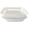 Gab Plastic Rectangular Colander with Bowl - Clear, 36 x 27cm