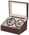 Generic Wooden Watch Winder 4 Plus 6 Piece Set Storage Box Case Brown