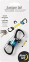 Niteize Slidelock 360 Degree Magnetic Locking Dual Carabiner, Blue