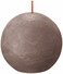 Bolsius Rustic Ball Candles Small, Rustic Taupe - 76mm