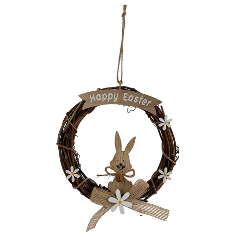 Easter Wooden Wreath 16.5cm